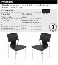 Fernando Chair Range And Specifications